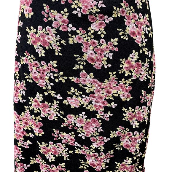 Vintage My Michelle Y2K Floral Rose Lace Grunge Whimsygoth Goth Midi Skirt USA - Picture 7 of 12